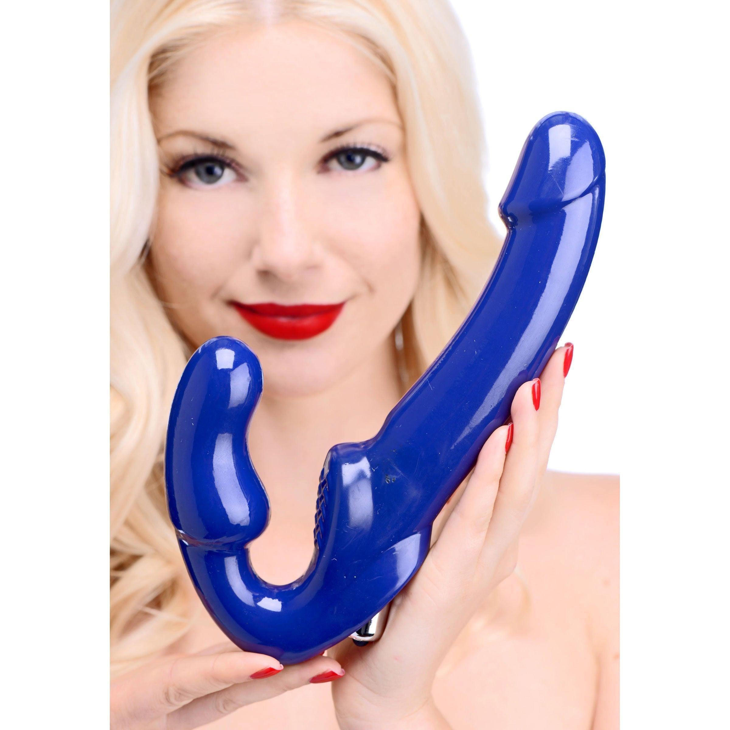 Revolver II Vibrating Strapless Strap On Dildo | My Kinky