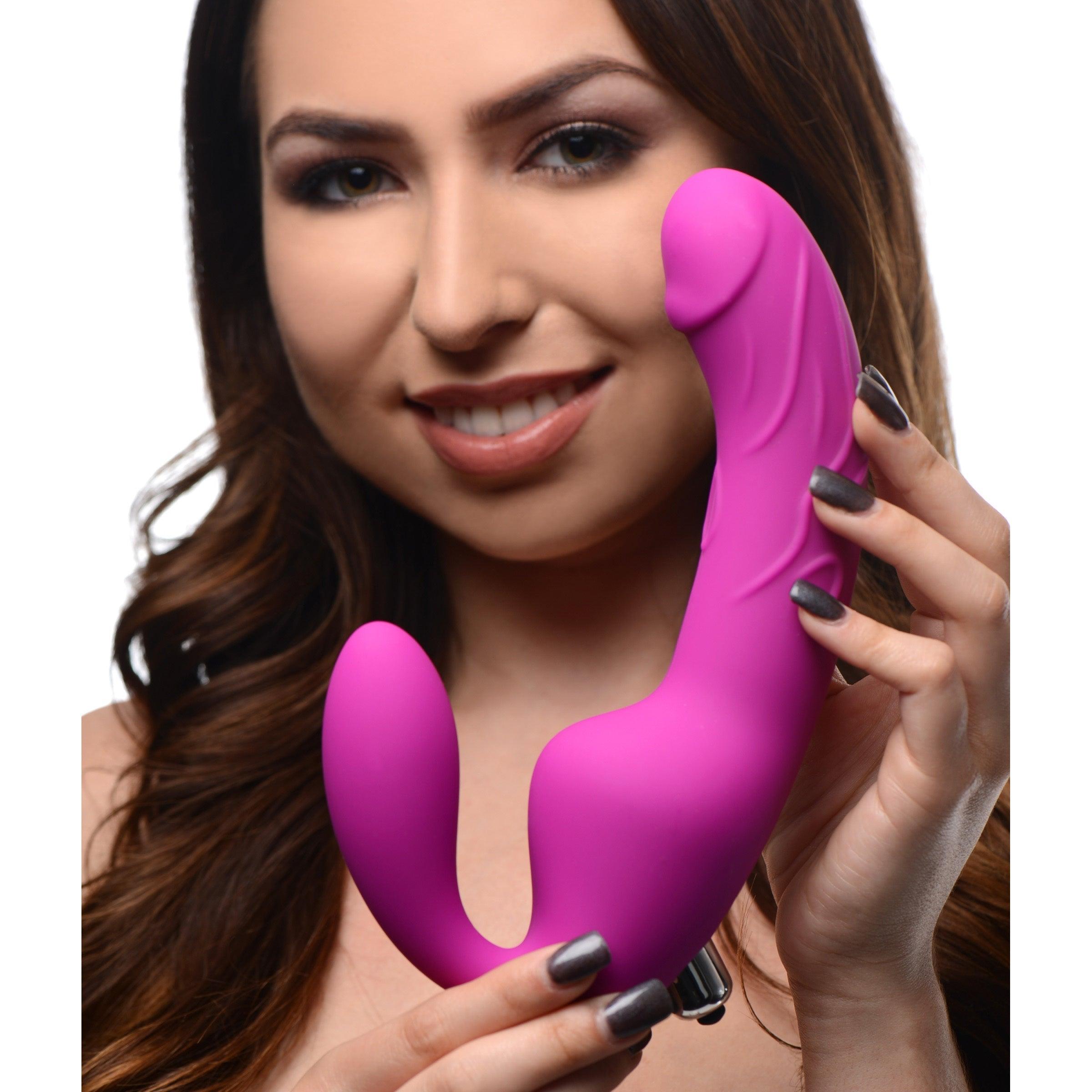 Royal Rider Vibrating Silicone Strapless Strap On Dildo | My