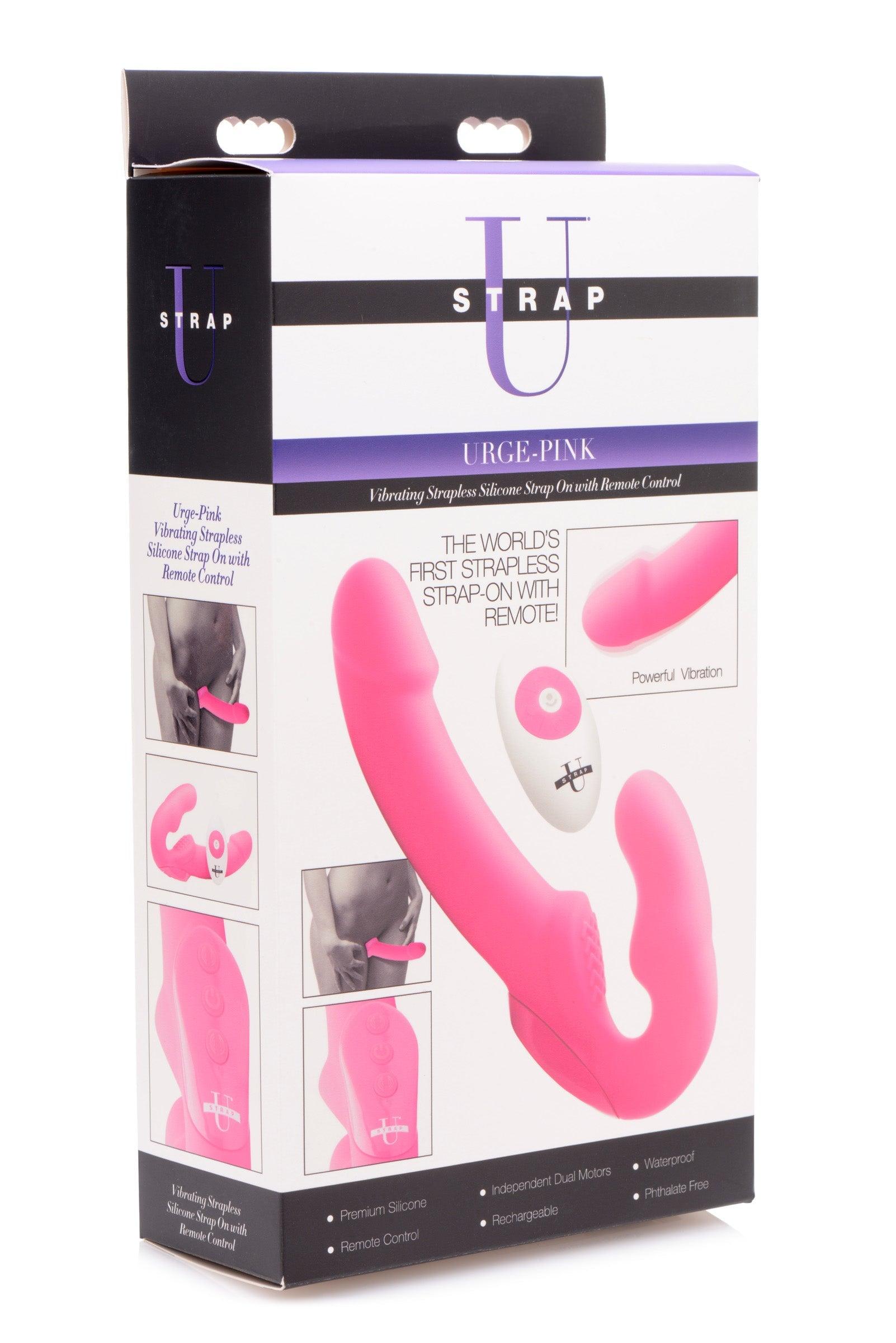 Urge Silicone Strapless Strap On With Remote | My Kinky